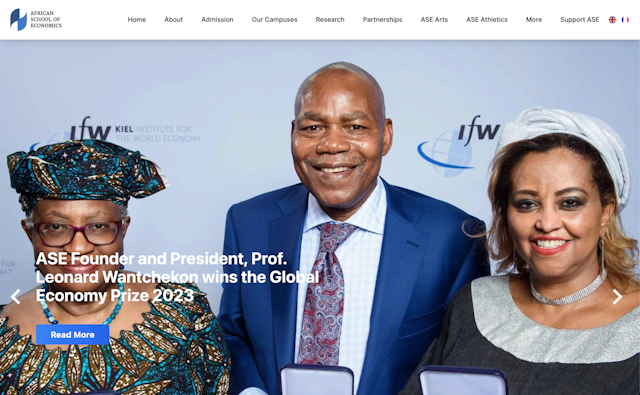 Website of African School of Economics